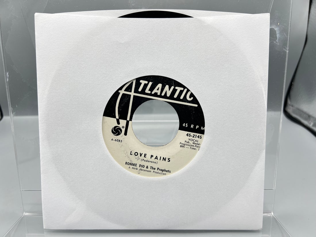 1962 Ronnie Dio & The Prophets The Ooh-Poo-Pah-Doo/Love Pains Promo 45 RPM Record - 45-2145: 1962 Ronnie Dio & The Prophets The Ooh-Poo-Pah-Doo/Love Pains Promo 45 RPM Record - 45-2145 - Records untested by auction house for play quality. All items are sold as is.