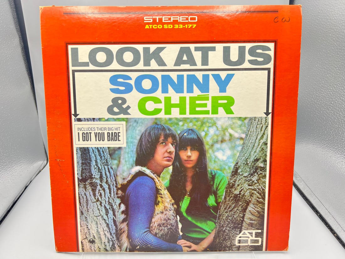 1965 Sonny And Cher Look At Us Vinyl Album - AT 33-177 (1 of 5)