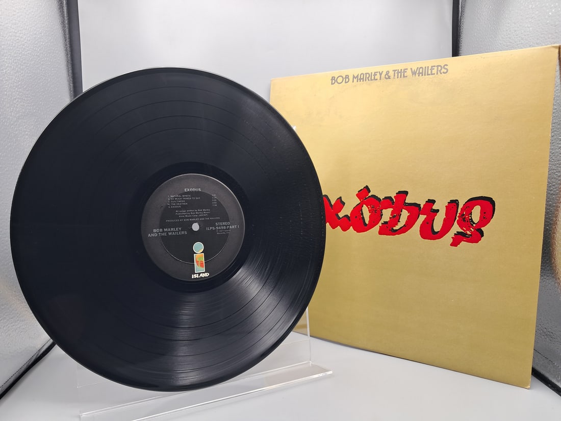1977 Bob Marley And The Wailers Exodus Vinyl Album - ILPS-9498: 1977 Bob Marley And The Wailers Exodus Vinyl Album - ILPS-9498 - Records are untested by auction house for play quality. All items are sold as is.