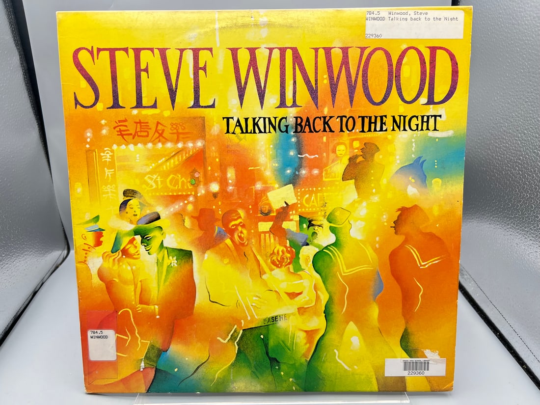 1982 Steve Winwood Talking Back To The Night Vinyl Album - ILPS 9777: 1982 Steve Winwood Talking Back To The Night Vinyl Album - ILPS 9777 - Records untested by auction house for play quality. All items are sold as is.