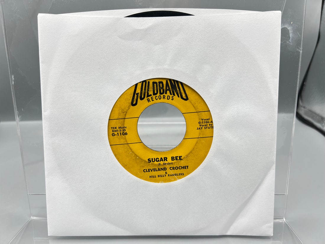 1960 Cleveland Crochet & Hill Billy Ramblers Sugar Bee/Drunkards Dream 45 RPM Record - G-1106: 1960 Cleveland Crochet & Hill Billy Ramblers Sugar Bee/Drunkards Dream 45 RPM Record - G-1106 - Records untested by auction house for play quality. All items are sold as is.