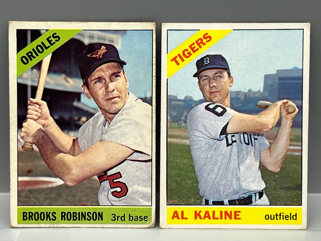 1966 Topps Brooks Robinson #390, Al Kaline #410 - HOF (1 of 2)
