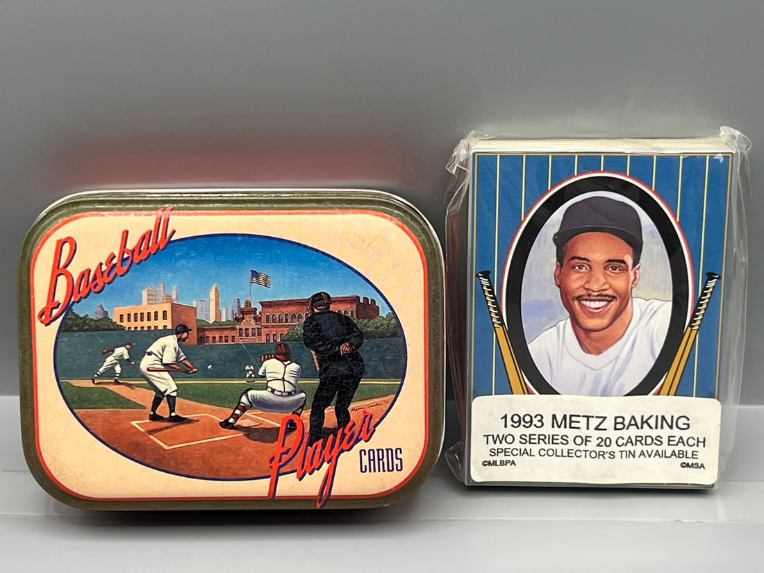 1993 Metz Baking Baseball Complete Two Series Set W/ Tin (1 of 2)
