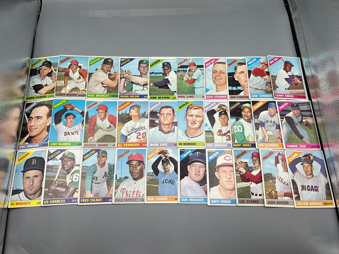 Lot of 30 - 1966 Topps Baseball - Varying Conditions (1 of 3)