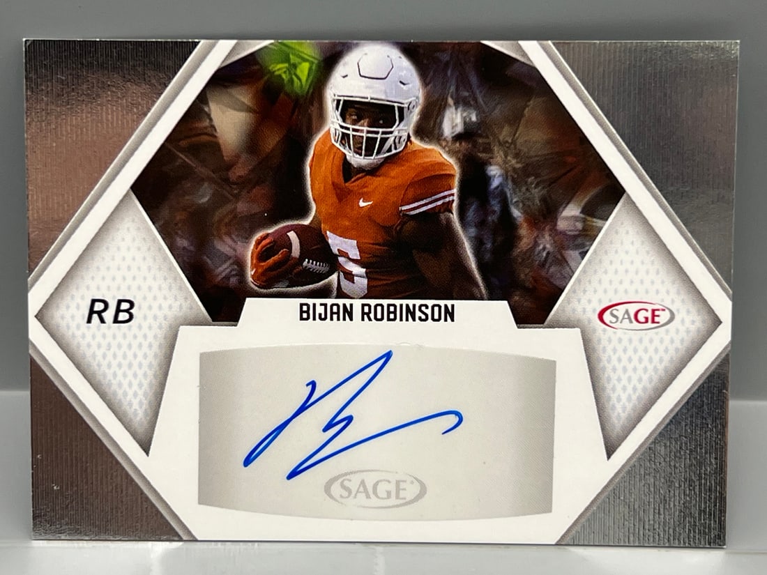 2023 Sage Bijan Robinson RC Auto #A-BR (1 of 2)