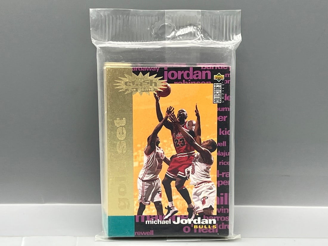 1995-96 Upper Deck Crash The Game Gold Exchange Factory Sealed Set - 2 Michael Jordan cards in set (1 of 2)