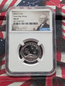 2022-D Anna May Wong Quarter - NGC MS67