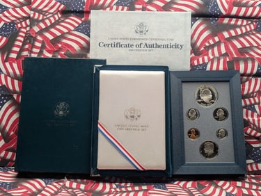 1990 P&S U.S. Mint Prestige Set in OGP w/ COA - Includes Eisenhower Centennial Commemorative 90%