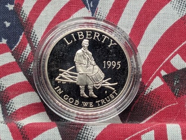 1995-S PROOF Civil War Battlefield Commemorative Half Dollar in Capsule