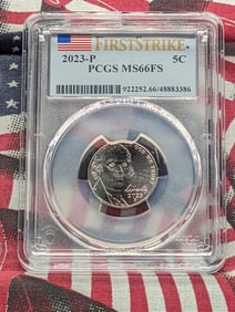 2023-P Jefferson Nickel - PCGS MS66 FS - First Strike