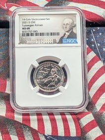 2021-D Tuskegee Airmen Quarter - NGC MS68