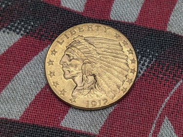 1912 Indian Head $2.50 SOLID 90% GOLD Quarter Eagle