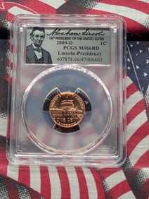 2009-D Lincoln Presidency Cent - PCGS MS66 RD