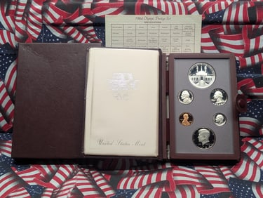 1984-S U.S. Mint Prestige Set in OGP w/ COA - Includes Olympic Coliseum Commemorative 90% Silver