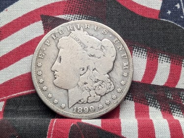 1899-O Morgan Silver Dollar w/ Micro-o
