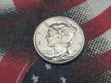 1944-P Mercury Silver Dime - GEM BU