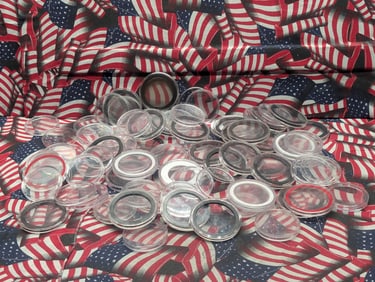 Bag of 70+ EMPTY Silver Dollar Capsules