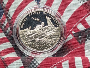 1991-1995-P PROOF WWII 50th Anniv. Commemorative Half Dollar in Capsule