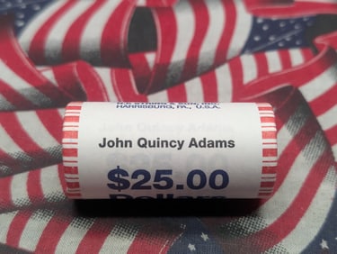 2008 Unopened Roll John Quincy Adams Presidential One Dollars