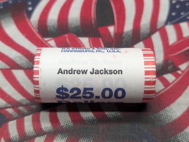 2008 Unopened Roll Andrew Jackson Presidential One Dollars