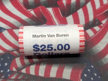 2008 Unopened Roll Martin Van Buren Presidential One Dollars
