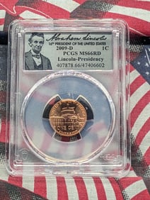 2009-D Lincoln Presidency Cent - PCGS MS66 RD