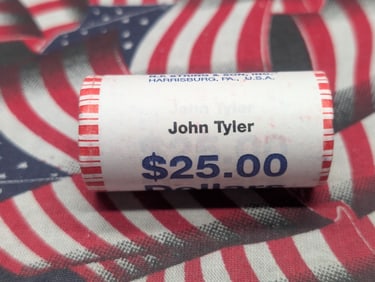 2009 Unopened Roll John Tyler Presidential One Dollars