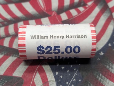 2009 Unopened Roll William Henry Harrison Presidential One Dollars