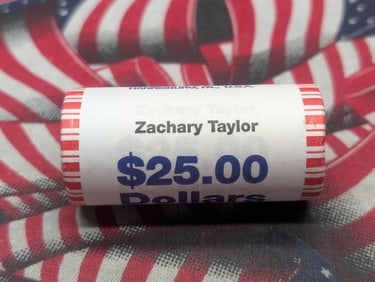 2009 Unopened Roll Zachary Taylor Presidential One Dollars
