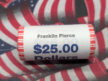 2010 Unopened Roll Franklin Pierce Presidential One Dollars
