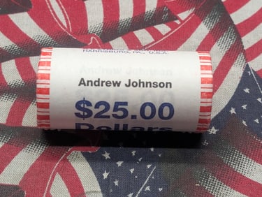 2011 Unopened Roll Andrew Johnson Presidential One Dollars