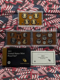 2011-S U.S. Mint Proof Set In OGP With COA, 14 Coins