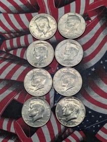 1971 P&D, 1972 P&D, 1973 P&D, & 1974 P&D Kennedy Half Dollars