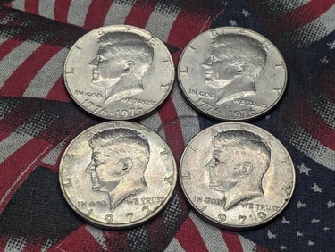 1976 P&D, 1977-P, & 1979-P Kennedy Half Dollars