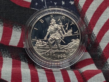1992-S PROOF 500th Anniv. Of Columbus Discovery Commemorative Half Dollar in Capsule