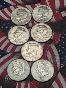 1988 P&D, 1989 P&D, 1990-P, & 1991 P&D Kennedy Half Dollars