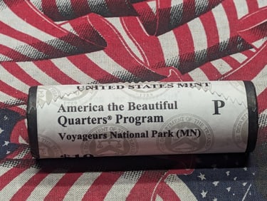2018-P Unopened Roll Of Voyageurs National Park America The Beautiful Quarters