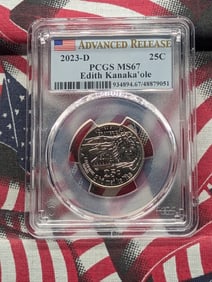 2023-D Edith Kanaka'ole Quarter - PCGS MS67 *Advanced Release*