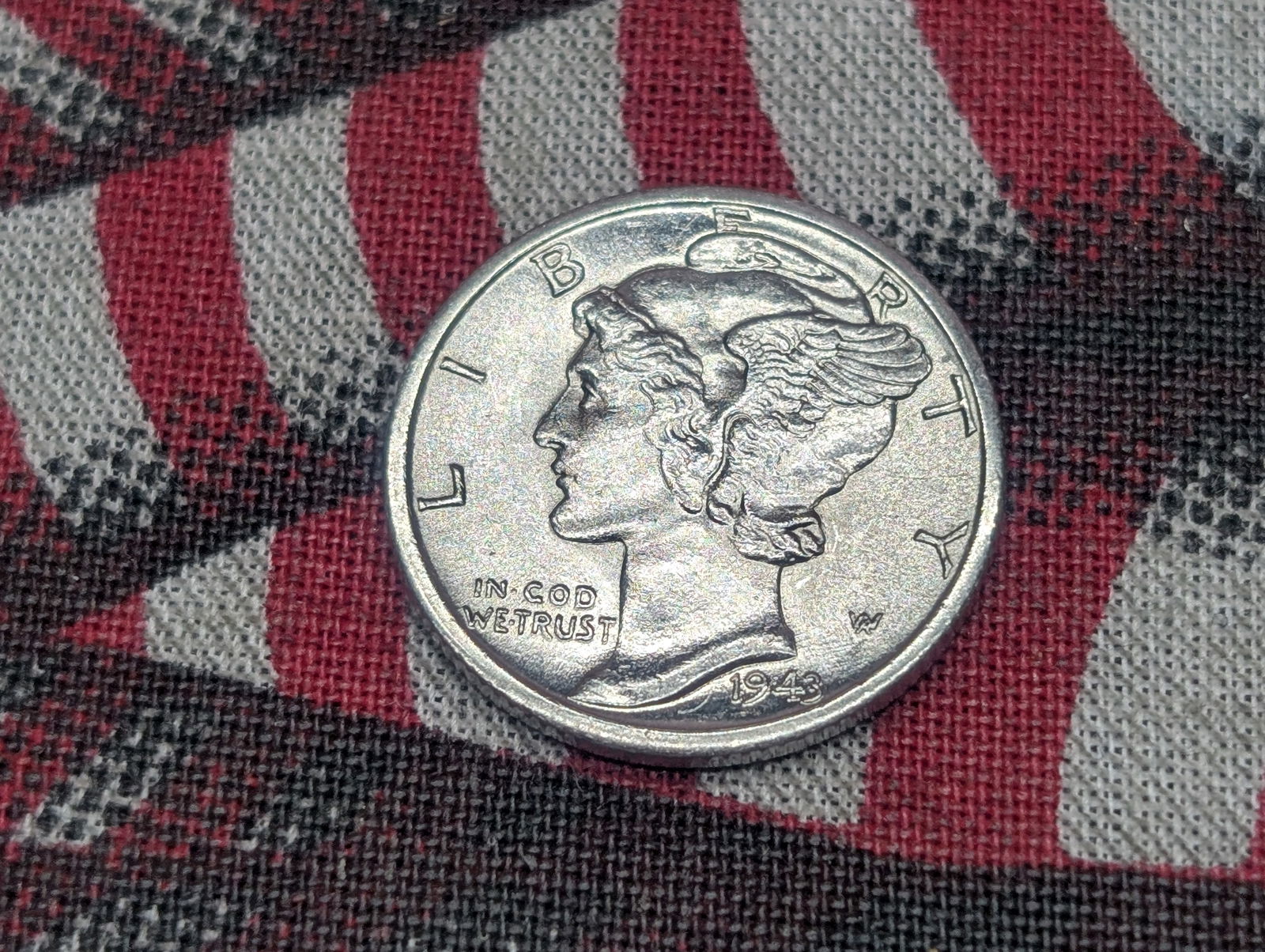 1943-D Mercury Silver Dime - BU (1 of 2)