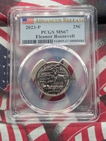 2023-P Eleanor Roosevelt Quarter - PCGS MS67 - Advanced Release