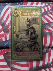 1/2000th Troy Oz. 24k PURE GOLD 2025 1/2 Dollar Florida Goldback