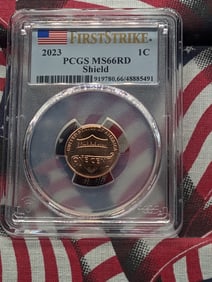 2023 Lincoln Shield Cent - PCGS MS66 RD - First Strike