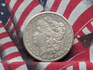 1887-S Morgan Silver Dollar - AU