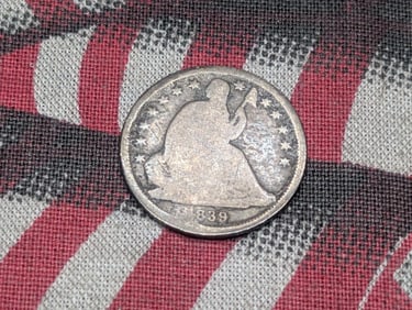 1839-O w/ No Drapery Seated Liberty Dime