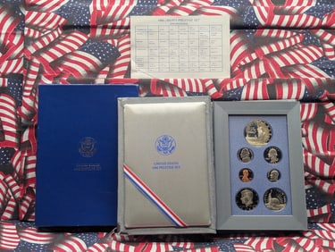 1986-S U.S. Mint Prestige Set in OGP w/ COA - Includes Statue of Liberty Commemorative Silver Dollar
