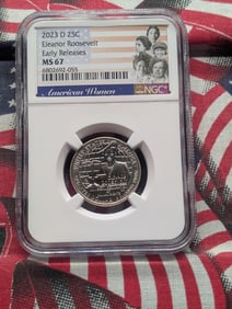 2023-D Eleanor Roosevelt Quarter - NGC MS67 - Early Release