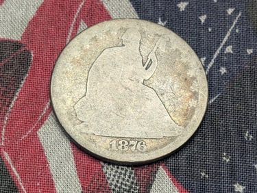 1876 Seated Liberty Half Dollar 90% Silver