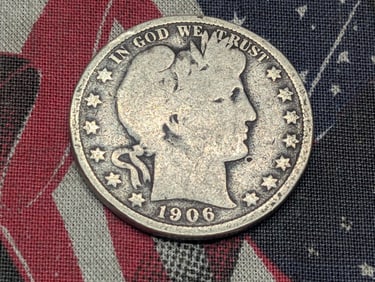 1906 Barber Half Dollar 90% Silver