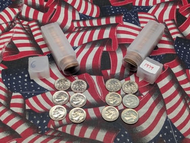 Fifty 1973-P&D & Fifty 1979-P&D Uncirculated Roosevelt Dimes (100 Coins)