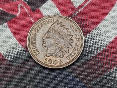 1906 Indian Head Cent - AU+